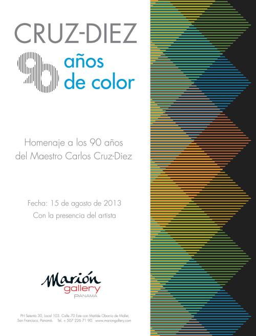 Próxima exposición en Marión Gallery en Homenaje al Maestro Carlos Cruz-Diez....